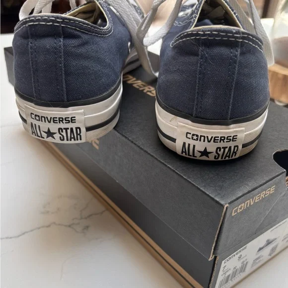 Classic Navy Converse Canvas Sneakers - Picture 5 of 5